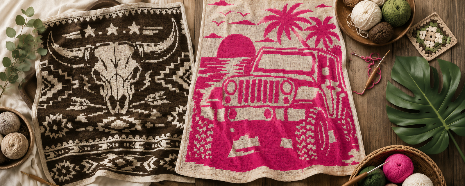 website banner mosaic blankets