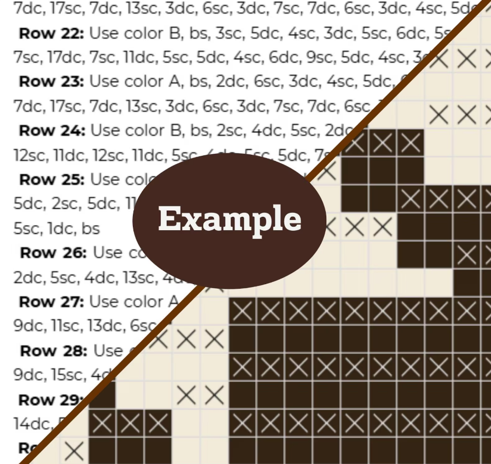 Western Bull Skull Crochet Blanket info 3 Western Bull Skull Crochet Blanket pattern info 3